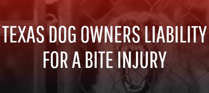 Texas Dog Owners Liability For A Bite Injury
