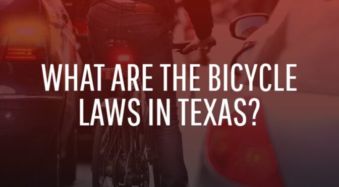¿Cuáles son las leyes sobre bicicletas en Texas?
