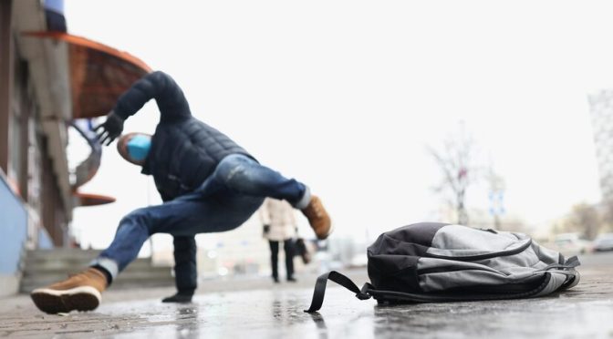 Male person get injury