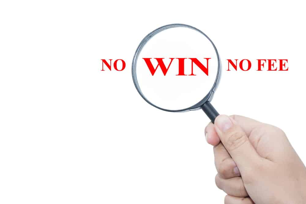 No win no fee contingency fee arrangement for a Texas personal injury case