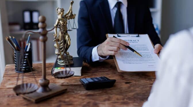 Personal injury lawyer explaining the timeline of a Texas injury case during a consultation
