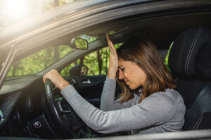 Uninsured female driver