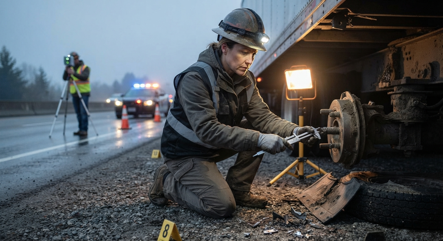 Truck accident investigation